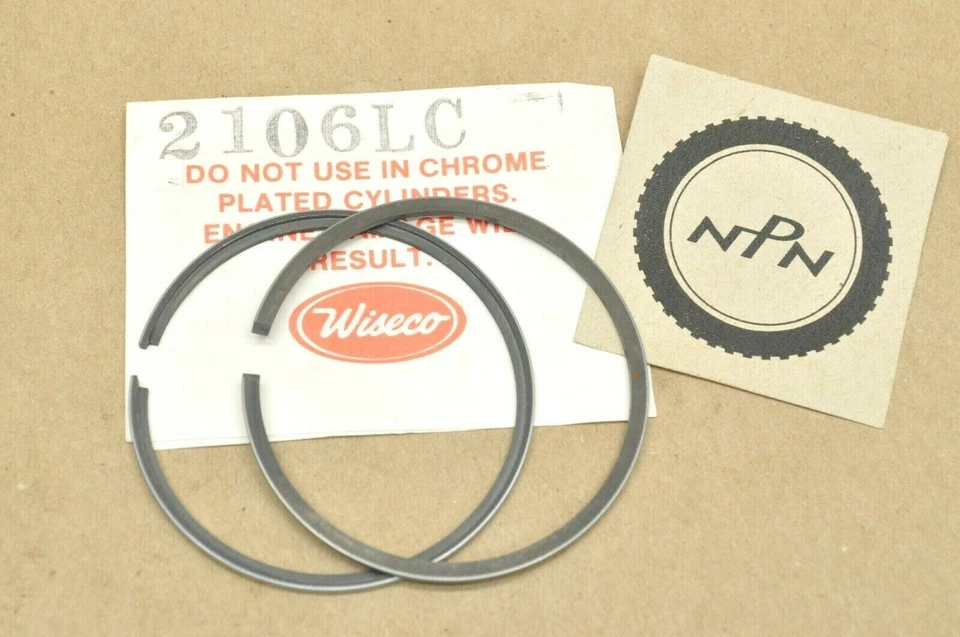 Juego de anillo de pistón (53,5 mm/0,06) Wiseco Yamaha LT2 LT3 MX100 NUEVO DE COLECCIÓN Foto 1 de 1