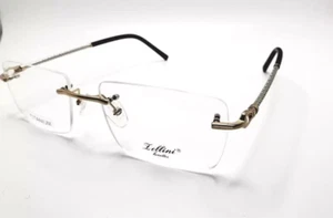 Zellini Lunettes 16082 C1 Gold Titan Randlos Brille Brillengestell 57-18-140 - Bild 1 von 2