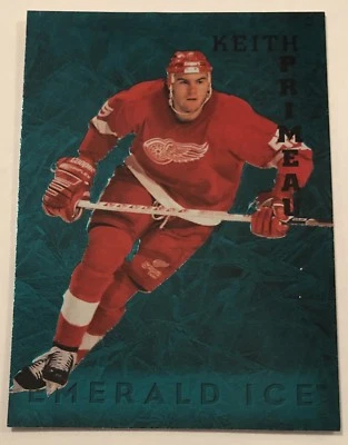 1995-96 Parkhurst Emerald Ice KEITH PRIMEAU Detroit Red Wings 72, NRMT - Image 1 of 2