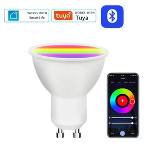 GU10 Bluetooth Lamp Tuya Smart Bulb RGB 220V RGB Led Light Bulbs Smart Led Bulb - Picture 1 of 6