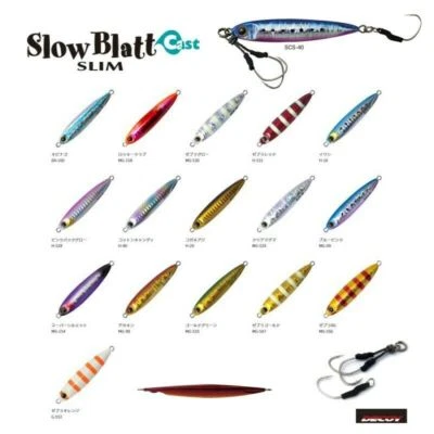 ARTIFICIALE SPINNING SLOW BLATT CAST SLIM JIG SCS ZETZ PALMS 40 GR LURE ESCA - Immagine 1 di 4