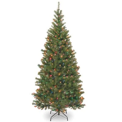 National Tree Company PreLit Artificial Slim Christmas Tree 6' - Image 1 of 4