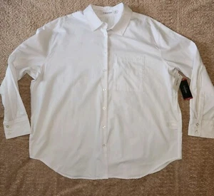 Calvin Klein Long Sleeve Button Down Shirt Men’s Size XL White - Picture 1 of 6