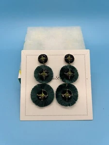 Stella & Dot Gemma Fan Chandeliers Forrest Green New In Original Box - Picture 1 of 2