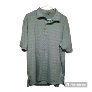 Peter Millar Men's Golf Polo - Summer Comfort - The Plantation Green Blue Large - Picture 1 of 6