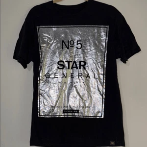 Rich Gang schwarzes T-Shirt mit silbernem Print - Bild 1 von 8