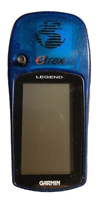 Garmin eTrex Legend Blue Handheld LCD Display Waterproof Hiking GPS Navigator - Image 1 of 4