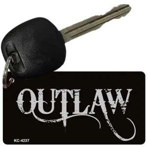 Outlaw Novedad Metal Aluminio Llavero Placa Etiqueta Arte - Imagen 1 de 1