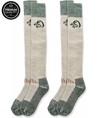 2 Pair Ducks Unlimited Merino Wool Wader Tall Extra Long Heavyweight Warm Socks - Image 1 of 4