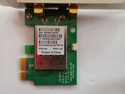 502299-001 HP Wireless Network Card PCI-E With Antenna - Image 1 of 2