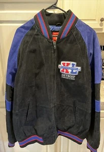 2006 NFL Super Bowl XL Detroit Wildleder Fußballjacke - Bild 1 von 8