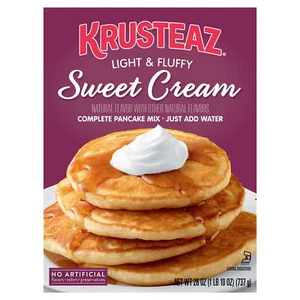 (4 pack) Krusteaz Sweet Cream Pancake and Waffle Mix, Light & Fluffy, 26 oz Box - Picture 1 of 7