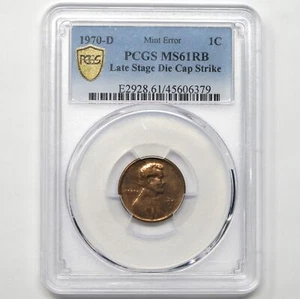 1970-D Late Stage Die Cap MS61RB PCGS Lincoln Memorial Cent - Picture 1 of 4