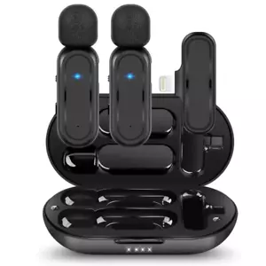 HRIDZ Wireless Lavalier Microphone Lightning Port Mic For Apple iPhone ipad Vlog - Picture 1 of 19