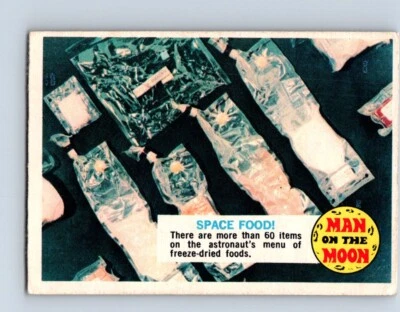 VINTAGE TRADING CARDS 1969 TOPPS MAN ON THE MOON CARD #11A SPACE FOOD !  NO328 - Image 1 of 2
