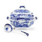 Spode Blue Italian  stunning soup tureen with Ladle