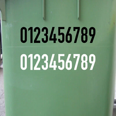 GREENIT 5cm DIN1451 Wunsch Wahl Nr Aufkleber Haus Nummer Ziffer Zahl Hausnummer Tattoo