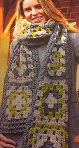 Easy Crochet / Beginners Square Scarf Crochet Pattern - Picture 1 of 1