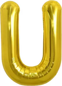 ✨ 40 Inch Large Gold Letter U Balloons Helium Balloons,Foil Mylar Big Balloons f - Picture 1 of 6