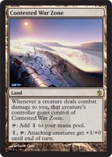 MTG Magic 4x Moderate Play, English Contested War Zone Mirrodin Besieged Fast Sh