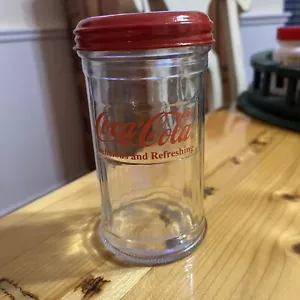 COKE Coca-Cola Vintage Restaurant Sugar Dispenser red Lid & Logo - Picture 1 of 6