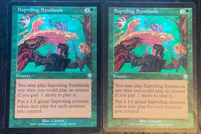 2x Saproling Symbiosis - Invasion (INV) - MTG - LP - Image 1 of 4