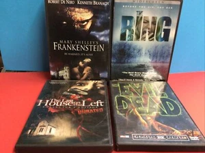 Evil Dead The Ring The Last House On The Left Frankenstein Horror Lot Of 4 DVD's - Picture 1 of 9