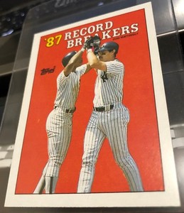 1988 Topps Baseball Card #2 Don Mattingly & Ricky Henderson 87 Record Breakers 