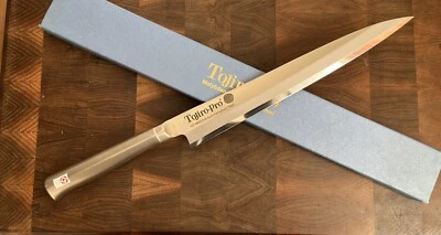 Cuchillo de chef japonés TOJIRO PRO Yanagiba Sashimi 270 mm ACERO MOLIBDENO VANADIO Foto 1 de 4