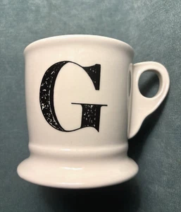 Anthropologie Monogram Initial Letter G Mug Coffee Cup NEW - Picture 1 of 6