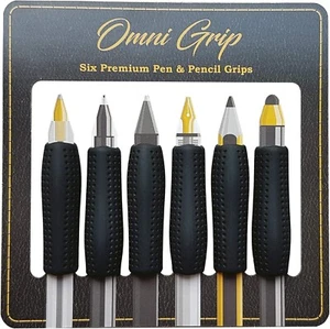 Omni Grip 6 Pack with Pen and Pencil Comfort Grips [NEW] - Picture 1 of 9