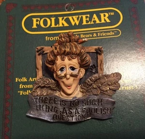 Boyds Lehrer Anstecknadel Brosche Frau Geduld Vintage Anstecknadel Volkskunst Rentner Engel - Bild 1 von 4