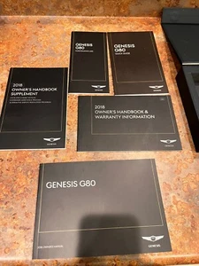 2018 Genesis G80 Owners Manual Set Navigation Case Box Factory Original Guides - Bild 1 von 6
