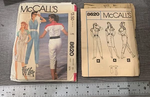 VTG 1983 SEWING PATTERN MCCALLS SEWING PATTERN 8620 FOXY LADY JUMP SUIT SIZE 10 - Picture 1 of 6