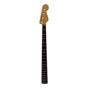 Electric Bass Guitar Neck 20 Frets Dual-Action Truss Rod Matte Finish Bone Nut - Picture 1 of 18