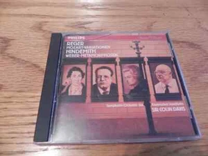 Reger: Mozart Variationen/Hindemith:Weber Metamorphosen-Colin DAVIS CD-DISC Only - Picture 1 of 1
