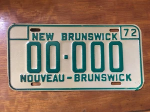 Original 1972 New Brunswick License Plate from 20th Century-Fox Archives - Picture 1 of 3