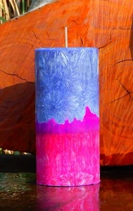 400hr 1.7kg ĹIME LAVENDER PEONY ROSE Naturally Floral Scented Massive ECO CANDLE - Picture 1 of 24