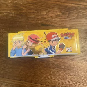 Vintage 1997 Pokemon gelb Kunststoff Bleistiftetui Made in India - Bild 1 von 9
