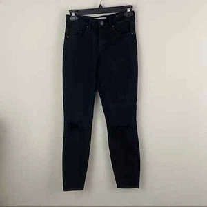 PacSun Negro Envejecido High-Rise Delgado Tobillo 5 Bolsillos 23 - Imagen 1 de 8
