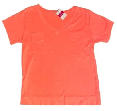 Top de algodón acanalado en V FRESH PRODUC 3X Sunset NARANJA $56 logotipo femenino nuevo con etiquetas Foto 1 de 4