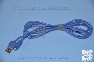 6FT USB A To Lightning Cable Type Data & Fast Charger Charging Cord Blue - Picture 1 of 4
