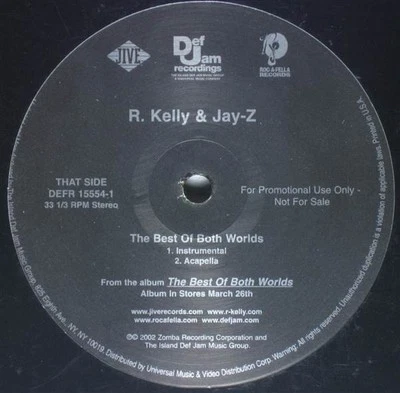 R. Kelly & Jay-Z, The Best Of Both Worlds, (12", Promo), NM or M-, 3603255159 - Image 1 of 2