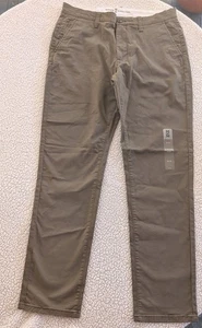 Mutual Weave Herren Chino Hose 34x34 Twill Flatfront Dusty Olive Freizeit Workwear - Bild 1 von 7