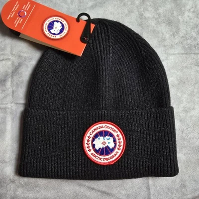 Men’s designer Canada Goose Beanie Black - Image 1 of 2