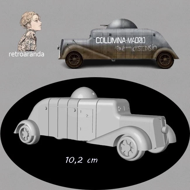 Kit maqueta para montar y pintar - Vehículo militar . Hispano Suiza MC-36 - 1/72 - Imagen 1 de 1