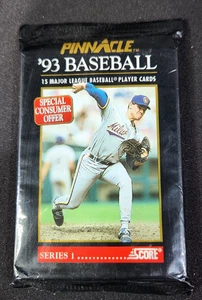 Paquete de béisbol Pinnacle 1993 serie 1 - 15 tarjetas de jugador MLB - sellado de fábrica - Imagen 1 de 3
