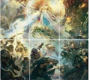 Lord of the Rings Scene Box 6 Card MTG Might of Galadriel Full Sealed  - Picture 1 of 2