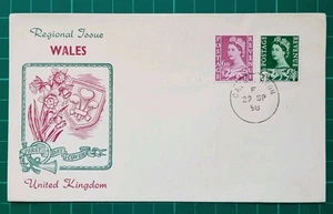 1958 Wales Regional 6d & 1/-3 Definitive FDC - Picture 1 of 3