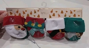 Capelli New York 8 Paar Weihnachten Winter Urlaub Babysocken 0-6 Monate Neu B10 - Bild 1 von 7